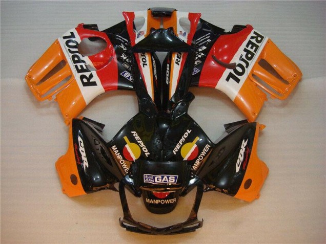 Custom 1995-1998 Black Orange Repsol Honda CBR600 F3 Motorcycle Fairings Kits Custom 1995-1998 Black Orange Repsol Honda CBR600 F3 Motorcycle Fairings Kits