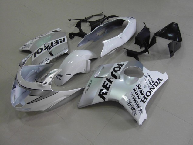 Custom 1996-2007 White Repsol Honda CBR1100XX Motorbike Fairings Custom 1996-2007 White Repsol Honda CBR1100XX Motorbike Fairings
