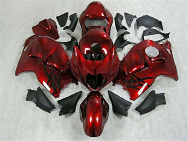 Custom 1996-2007 Red Black Suzuki GSXR 1300 Hayabusa Motorcycle Fairing Custom 1996-2007 Red Black Suzuki GSXR 1300 Hayabusa Motorcycle Fairing