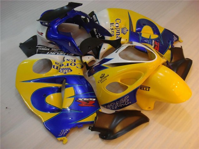 Custom 1996-2007 Ellow Blue Suzuki GSXR 1300 Hayabusa Bike Fairings Custom 1996-2007 Ellow Blue Suzuki GSXR 1300 Hayabusa Bike Fairings