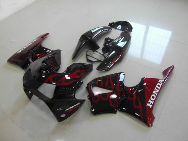 Aftermarket 1998-1999 Honda CBR900RR 919 Motorcycle Fairings MF3177 - Black Red