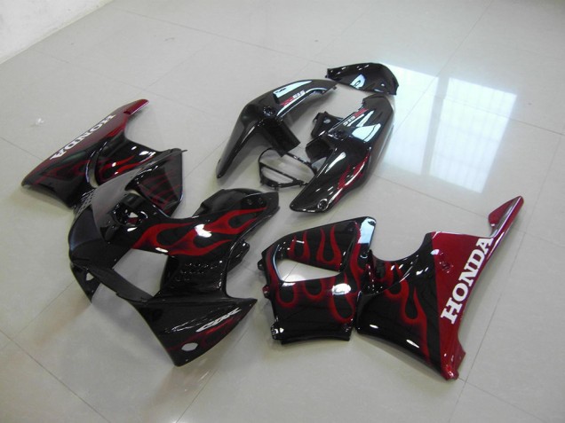 Aftermarket 1998-1999 Black Red Honda CBR900RR 919 Motorcycle Fairings Kits