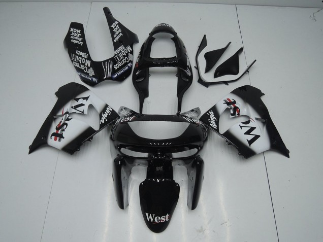 Custom 1998-1999 Black West Kawasaki ZX9R Bike Fairing Custom 1998-1999 Black West Kawasaki ZX9R Bike Fairing