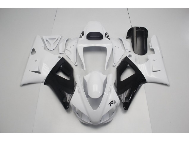 Custom 1998-1999 Pearl White Black Yamaha YZF R1 Bike Fairings Custom 1998-1999 Pearl White Black Yamaha YZF R1 Bike Fairings