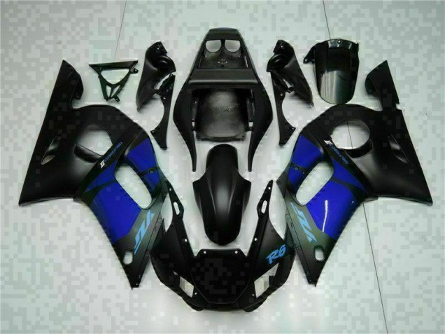 Custom 1998-2002 Blue Black Yamaha YZF R6 Bike Fairing Kit Custom 1998-2002 Blue Black Yamaha YZF R6 Bike Fairing Kit