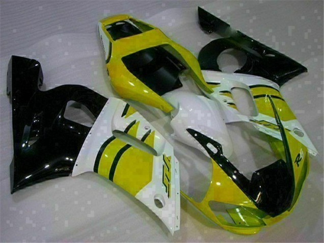 Custom 1998-2002 Yellow White Yamaha YZF R6 Motorcycle Fairings Kits Custom 1998-2002 Yellow White Yamaha YZF R6 Motorcycle Fairings Kits