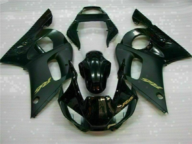 Custom 1998-2002 Black Yamaha YZF R6 Motorcycle Replacement Fairings Custom 1998-2002 Black Yamaha YZF R6 Motorcycle Replacement Fairings