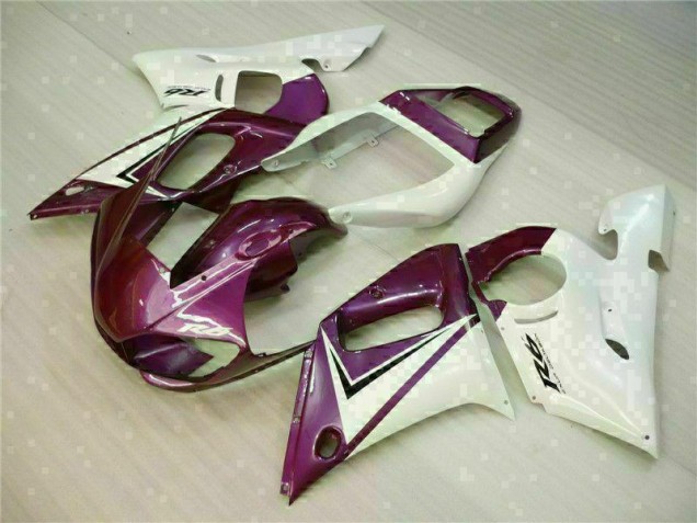Custom 1998-2002 Purple White Yamaha YZF R6 Replacement Fairings Custom 1998-2002 Purple White Yamaha YZF R6 Replacement Fairings