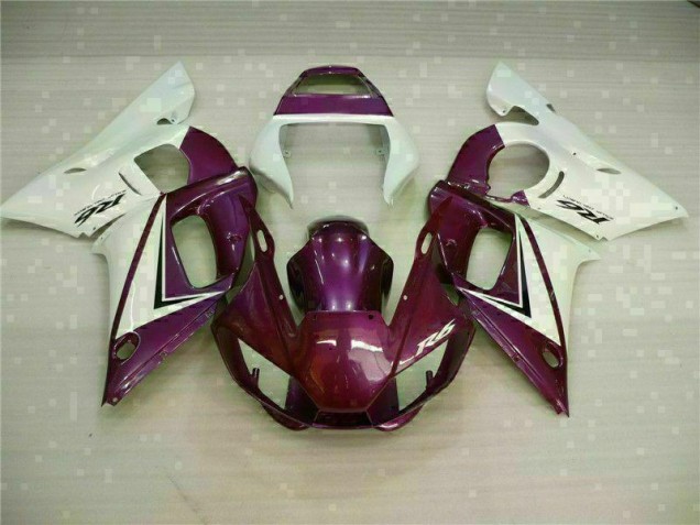 Custom 1998-2002 Purple White Yamaha YZF R6 Replacement Fairings Custom 1998-2002 Purple White Yamaha YZF R6 Replacement Fairings