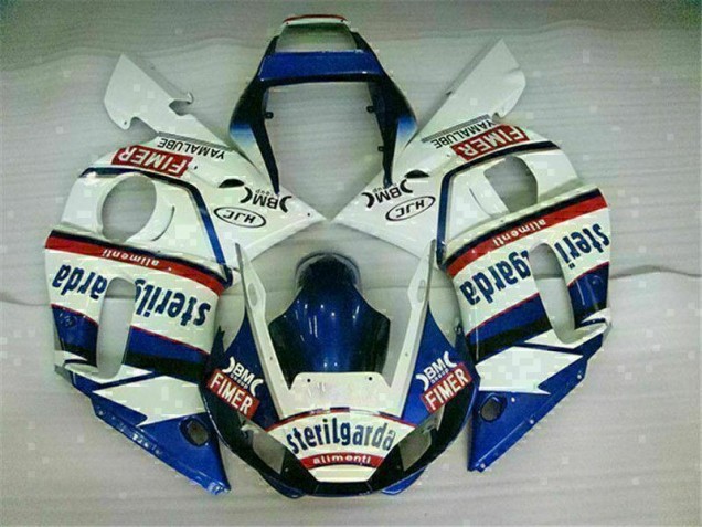 Custom 1998-2002 Blue White Yamaha YZF R6 Motorcycle Fairings Kit Custom 1998-2002 Blue White Yamaha YZF R6 Motorcycle Fairings Kit