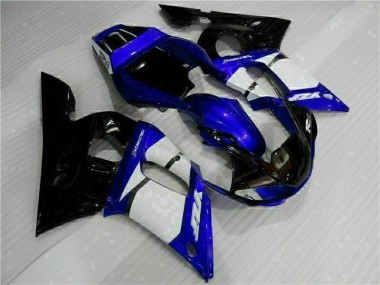 Aftermarket 1998-2002 Blue Black Yamaha YZF R6 Motorbike Fairing