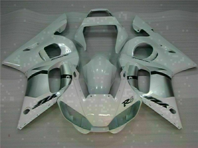 Custom 1998-2002 White Yamaha YZF R6 Motorbike Fairing Custom 1998-2002 White Yamaha YZF R6 Motorbike Fairing