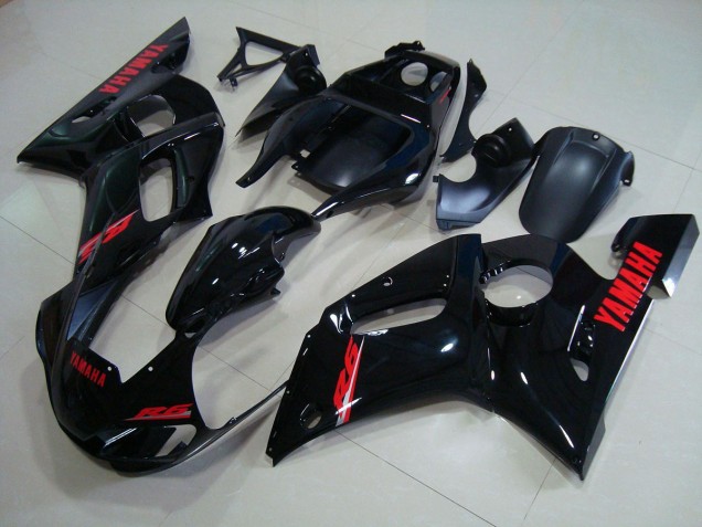 Custom 1998-2002 Glossy Black Red Decals Yamaha YZF R6 Motorbike Fairings Custom 1998-2002 Glossy Black Red Decals Yamaha YZF R6 Motorbike Fairings