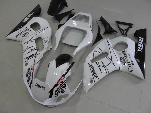 Custom 1998-2002 White Black Corona Yamaha YZF R6 Motorcycle Fairing Kits Custom 1998-2002 White Black Corona Yamaha YZF R6 Motorcycle Fairing Kits