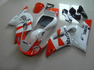 Custom 1998-2002 White Red Marlboro Yamaha YZF R6 Motorbike Fairing