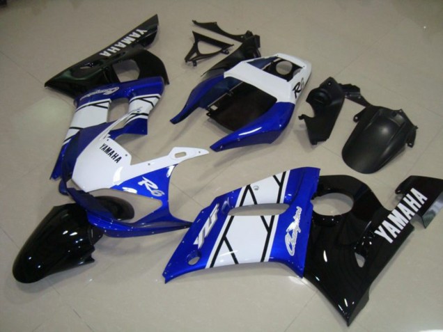 Custom 1998-2002 Blue Black Yamaha YZF R6 Motorbike Fairing & Bodywork Custom 1998-2002 Blue Black Yamaha YZF R6 Motorbike Fairing & Bodywork