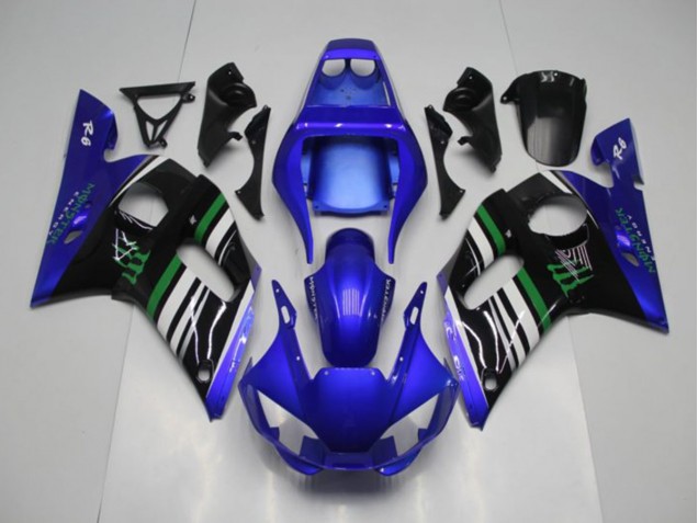 Custom 1998-2002 Blue Monster Yamaha YZF R6 Motor Bike Fairings Custom 1998-2002 Blue Monster Yamaha YZF R6 Motor Bike Fairings