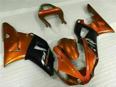 Aftermarket 2000-2001 Orange Yamaha YZF R1 Motorbike Fairings