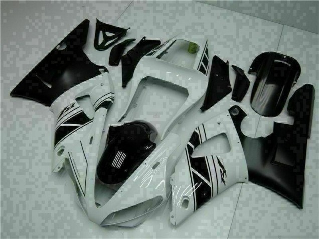 Custom 2000-2001 White Yamaha YZF R1 Motorbike Fairing & Bodywork Custom 2000-2001 White Yamaha YZF R1 Motorbike Fairing & Bodywork