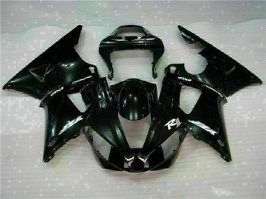 Aftermarket 2000-2001 Black Yamaha YZF R1 Motorcycle Fairing Kit