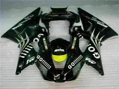 Aftermarket 2000-2001 Black Yamaha YZF R1 Bike Fairing