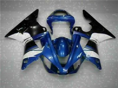 Custom 2000-2001 Blue Yamaha YZF R1 Bike Fairing Kit