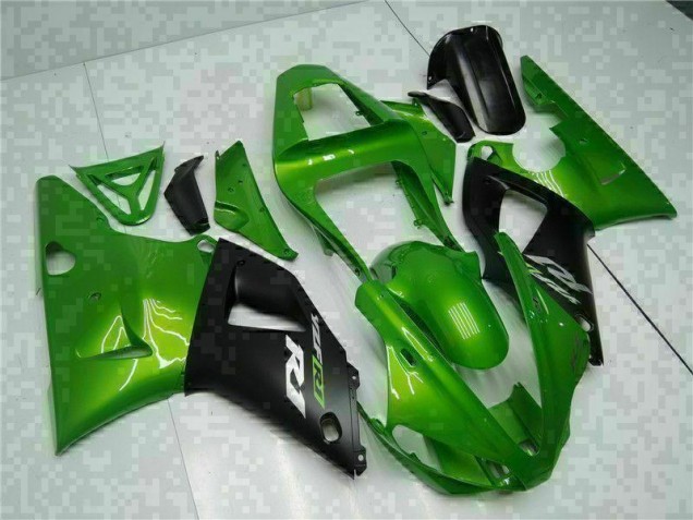 Custom 2000-2001 Green Yamaha YZF R1 Motorcyle Fairings Custom 2000-2001 Green Yamaha YZF R1 Motorcyle Fairings