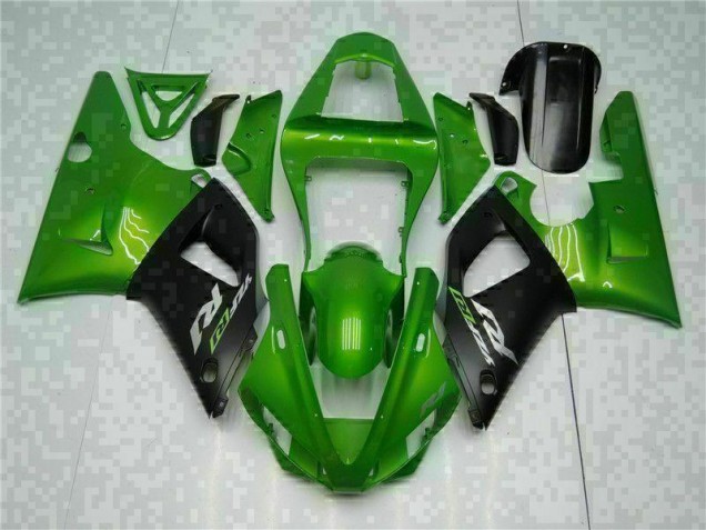 Custom 2000-2001 Green Yamaha YZF R1 Motorcyle Fairings Custom 2000-2001 Green Yamaha YZF R1 Motorcyle Fairings