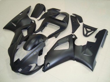 Custom 2000-2001 Matte Black Yamaha YZF R1 Motorcycle Fairing Kit
