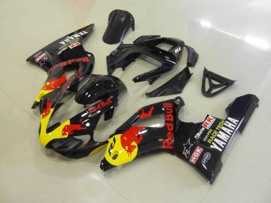 Aftermarket 2000-2001 Black Red Bull Yamaha YZF R1 Bike Fairings