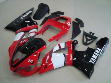 Custom 2000-2001 Red Black White Yamaha YZF R1 Moto Fairings