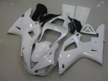Custom 2000-2001 White No Decals Yamaha YZF R1 Motor Fairings
