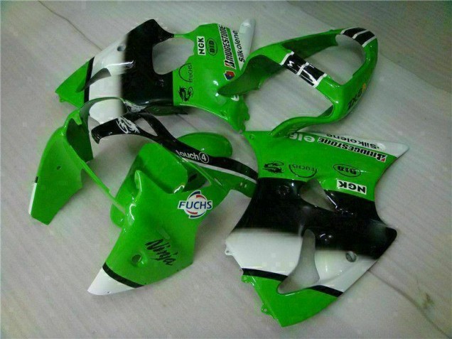 Custom 2000-2002 Green Black Kawasaki ZX6R Motorbike Fairing Custom 2000-2002 Green Black Kawasaki ZX6R Motorbike Fairing