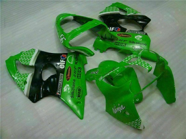 Custom 2000-2002 Green Black Kawasaki ZX6R Motor Bike Fairings Custom 2000-2002 Green Black Kawasaki ZX6R Motor Bike Fairings