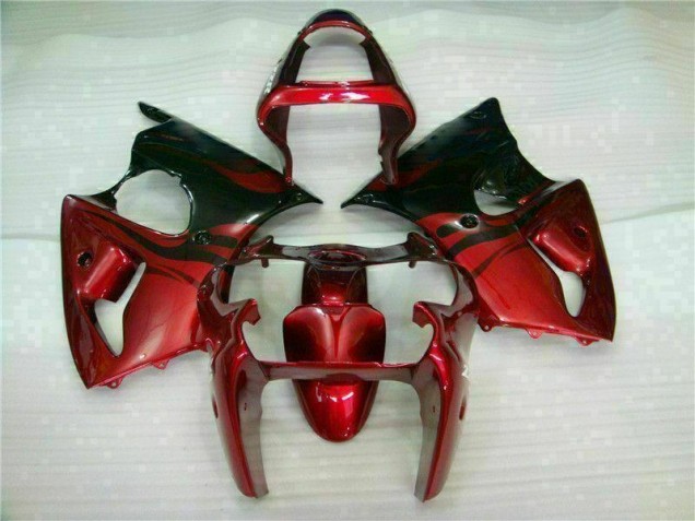 Custom 2000-2002 Red Black Kawasaki ZX6R Bike Fairing Kit Custom 2000-2002 Red Black Kawasaki ZX6R Bike Fairing Kit