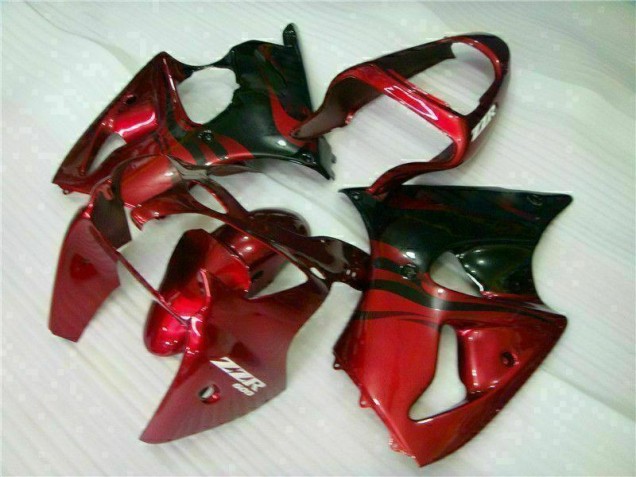 Custom 2000-2002 Red Black Kawasaki ZX6R Bike Fairing Kit Custom 2000-2002 Red Black Kawasaki ZX6R Bike Fairing Kit