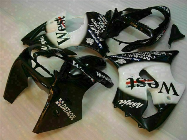 Custom 2000-2002 Black West Ninja Kawasaki ZX6R Motorcycle Fairings Kits Custom 2000-2002 Black West Ninja Kawasaki ZX6R Motorcycle Fairings Kits