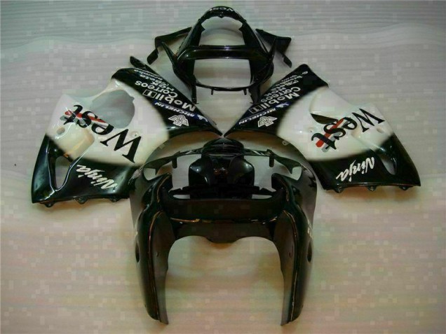 Custom 2000-2002 Black West Ninja Kawasaki ZX6R Motorcycle Fairings Kits Custom 2000-2002 Black West Ninja Kawasaki ZX6R Motorcycle Fairings Kits