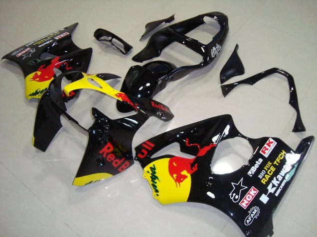 Aftermarket 2000-2002 Red Bull Kawasaki ZX6R Motorcycle Fairings Kits