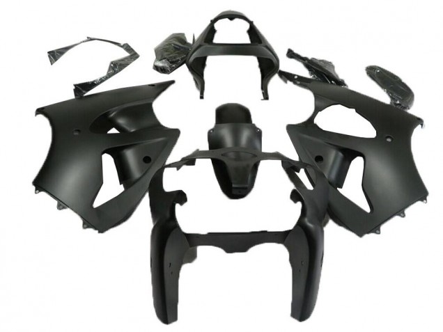 Custom 2000-2002 Matte Black Kawasaki ZX6R Motorcycle Fairings Kits Custom 2000-2002 Matte Black Kawasaki ZX6R Motorcycle Fairings Kits