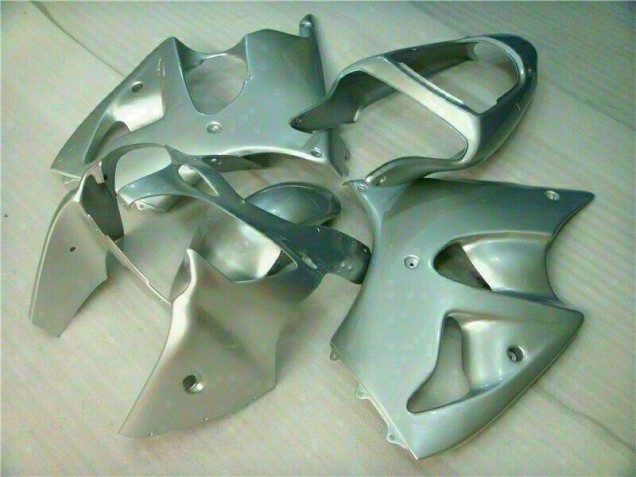 Custom 2000-2002 Silver Kawasaki ZX6R Replacement Fairings Custom 2000-2002 Silver Kawasaki ZX6R Replacement Fairings