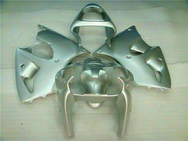 Aftermarket 2000-2002 Silver Kawasaki ZX6R Replacement Fairings