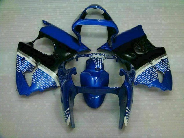 Custom 2000-2002 Blue Kawasaki ZX6R Motorcylce Fairings Custom 2000-2002 Blue Kawasaki ZX6R Motorcylce Fairings