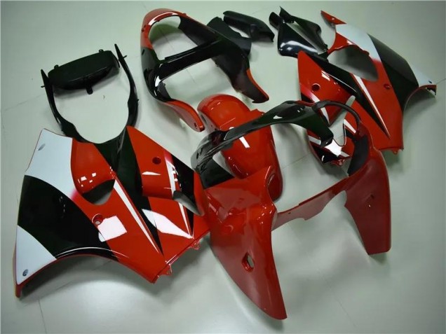 Custom 2000-2002 Red Black White Kawasaki ZX6R Bike Fairings Custom 2000-2002 Red Black White Kawasaki ZX6R Bike Fairings