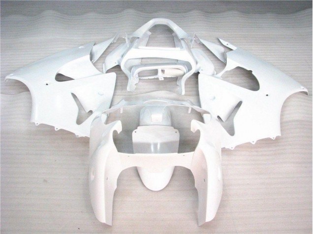 Aftermarket 2000-2002 Glossy White Kawasaki ZX6R Bike Fairing