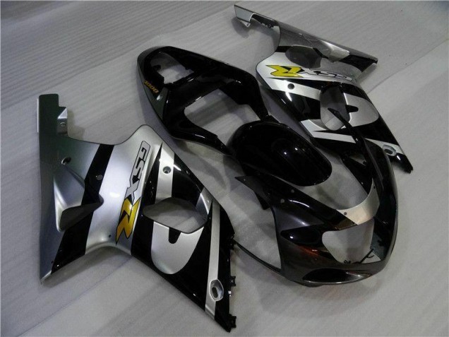 Custom 2000-2002 Silver Black Suzuki GSXR 1000 Motor Fairings Custom 2000-2002 Silver Black Suzuki GSXR 1000 Motor Fairings