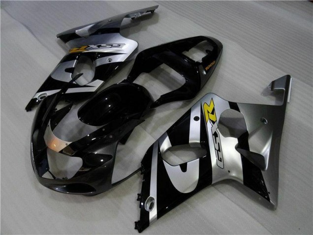 Custom 2000-2002 Silver Black Suzuki GSXR 1000 Motor Fairings Custom 2000-2002 Silver Black Suzuki GSXR 1000 Motor Fairings