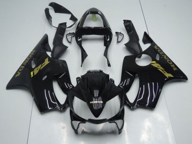 Custom 2001-2003 Black Gold Honda CBR600 F4i Motorcycle Fairing