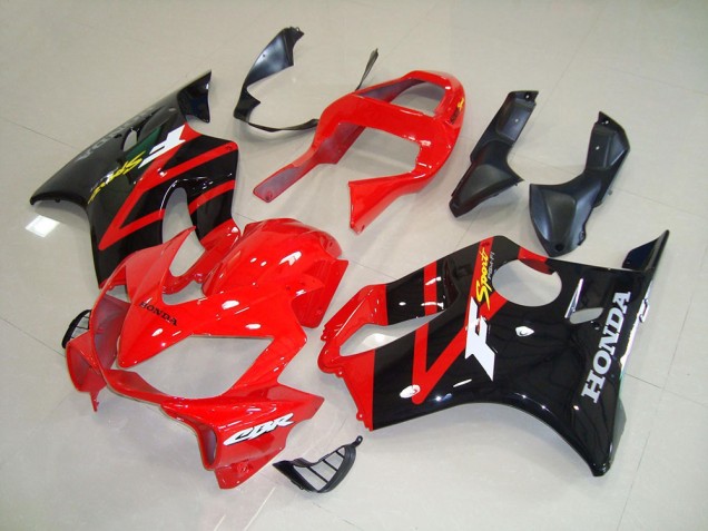 Custom 2001-2003 Black Red Honda CBR600 F4i Motorbike Fairing