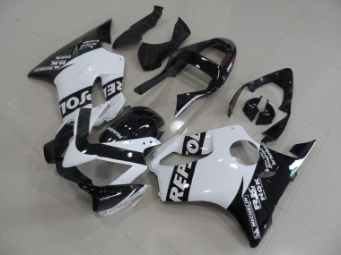 Custom 2001-2003 White Repsol Honda CBR600 F4i Motorcycle Fairings Kit
